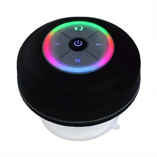 Wireless Speaker In The Bathroom - Audio, USB Charging Button Control, With Suction Cup, Secure Installation - Wireless Connection