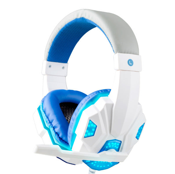 Wired Desktop Computer Gaming Headset with 7.1 Surround Sound & USB LED Lights