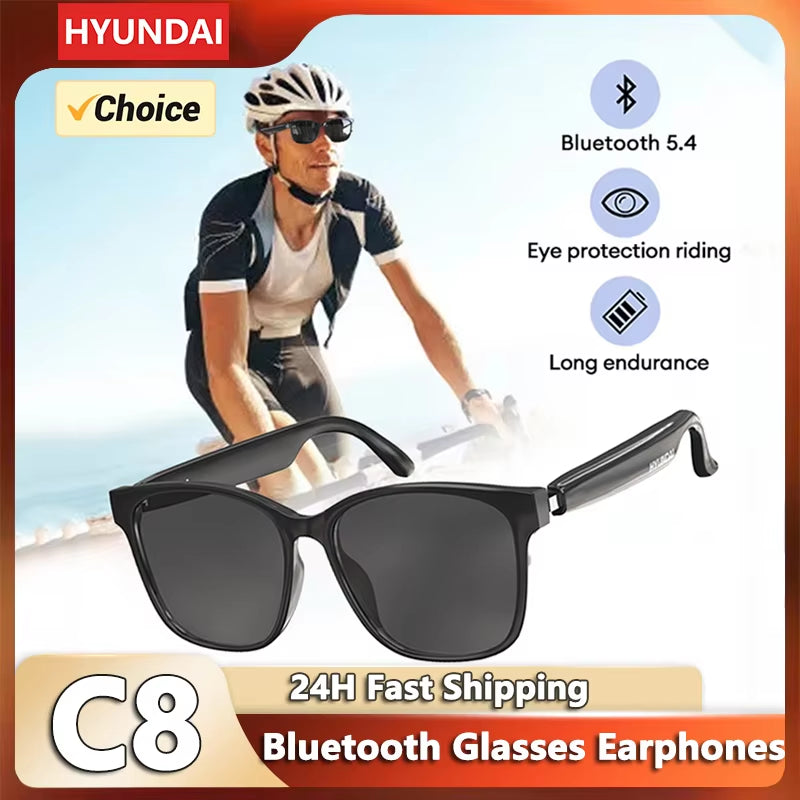 Choice  C8 Bluetooth 5.4 Glasses Earphones with HD Mic Driving Sunglasses Multi-Function Keys Related Models Lenovo C8